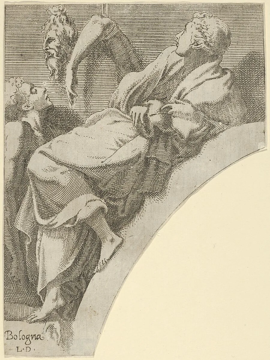 Melpomene, from "Twelve Muses and Goddesses" — Francesco Primaticcio|Léon Davent