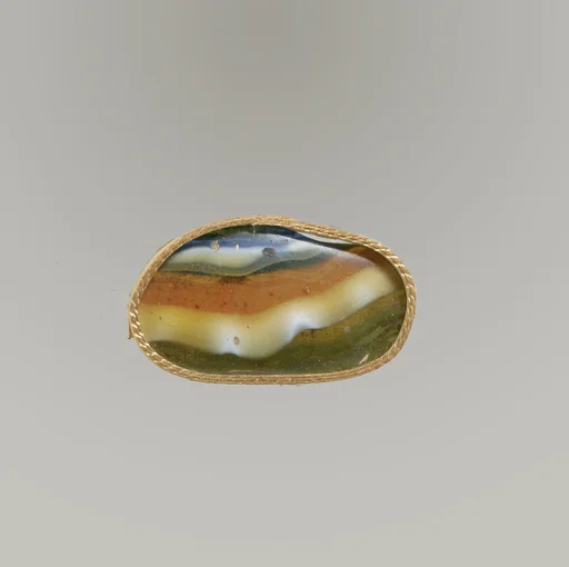 Glass mosaic bowl fragment