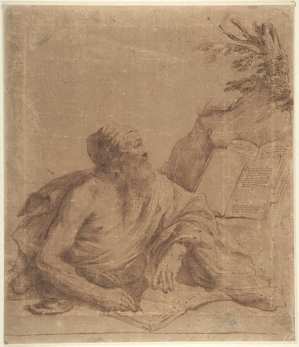 Saint Jerome Writing — Guercino (Giovanni Francesco Barbieri)