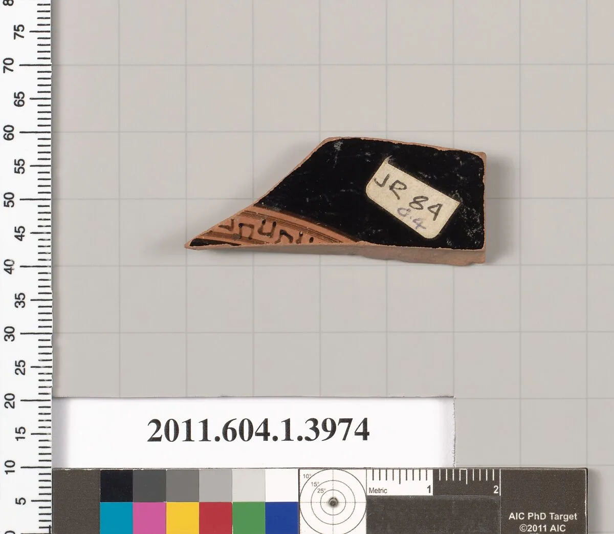 Terracotta fragment of a kylix (drinking cup) — Unknown