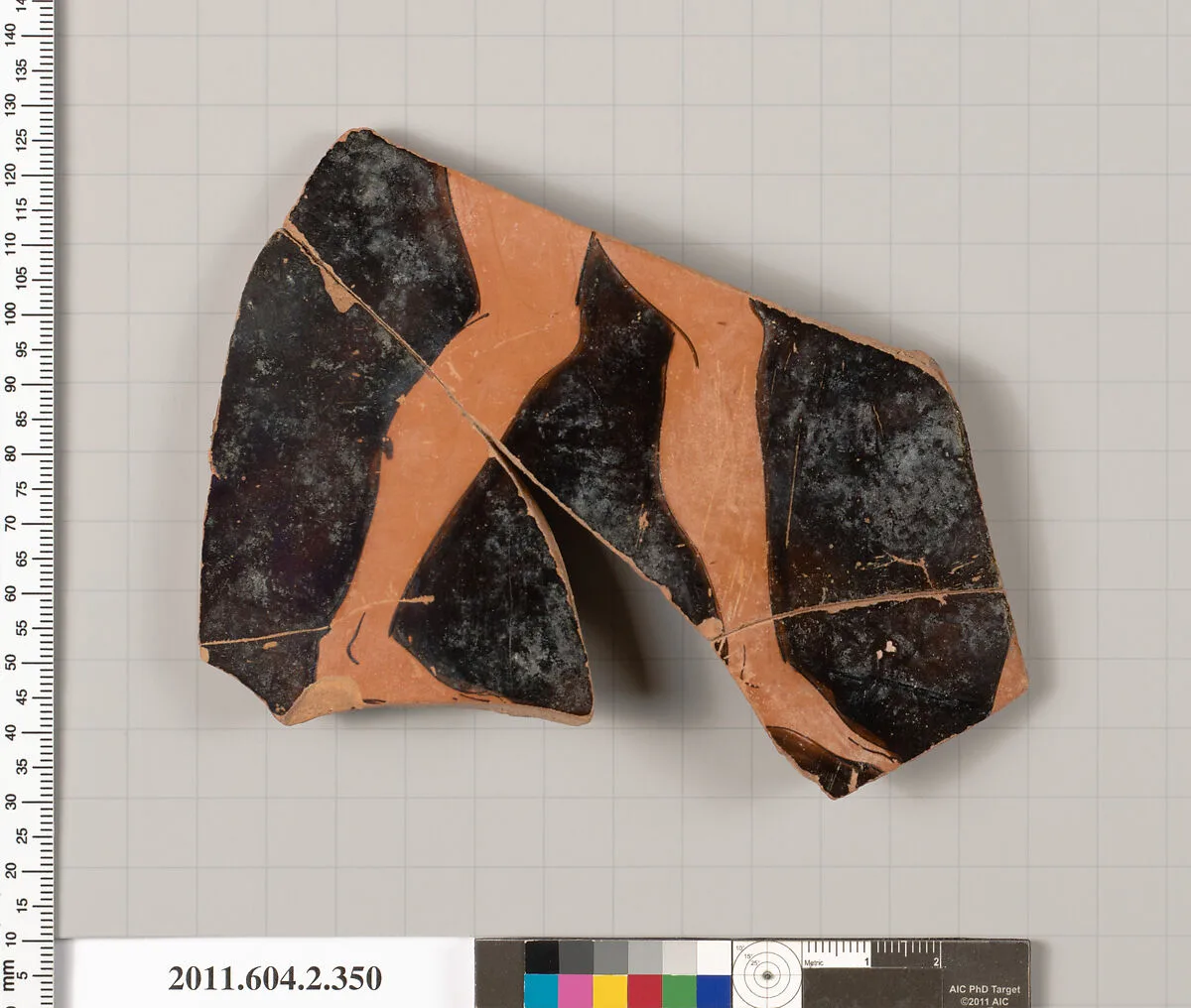 Terracotta fragment of a column-krater (bowl for mixing wine and water) — Unknown