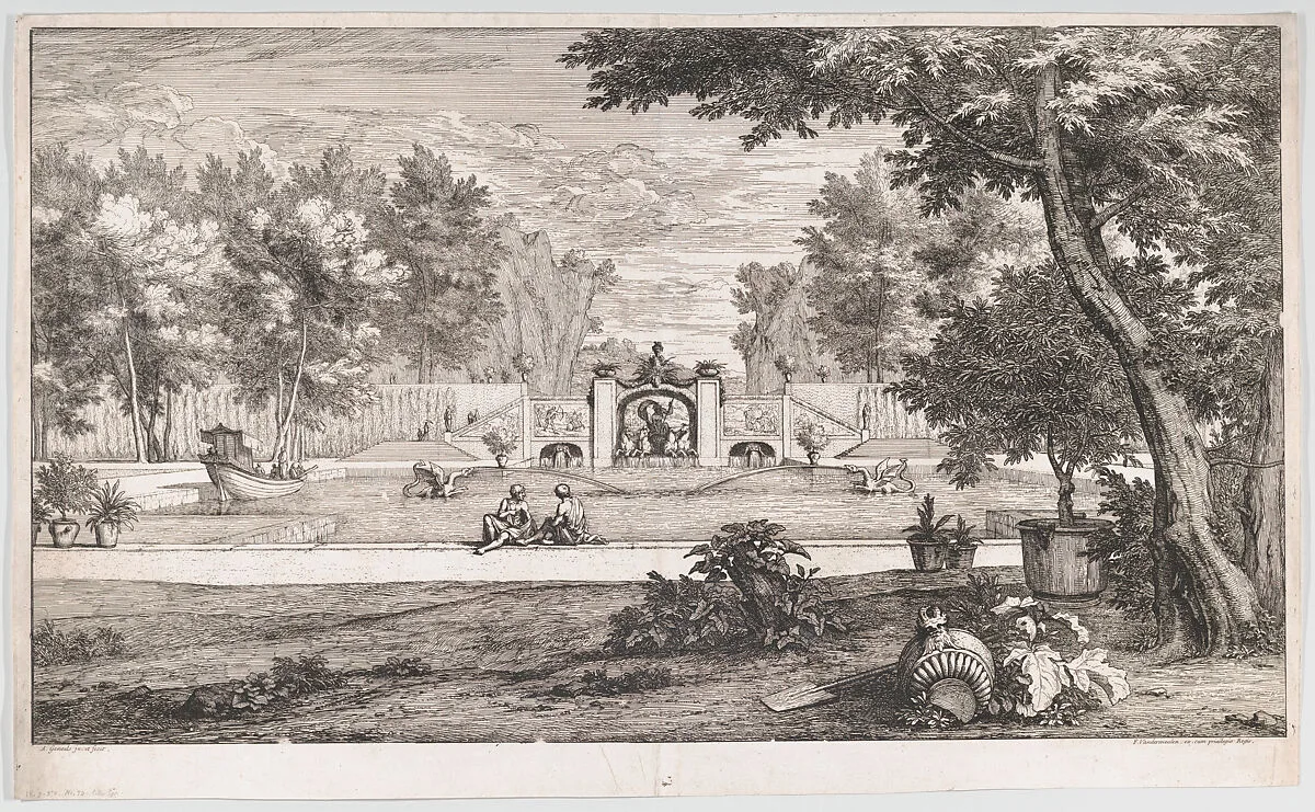 Grand Garden View — Abraham Genoels II|Adam Frans van der Meulen