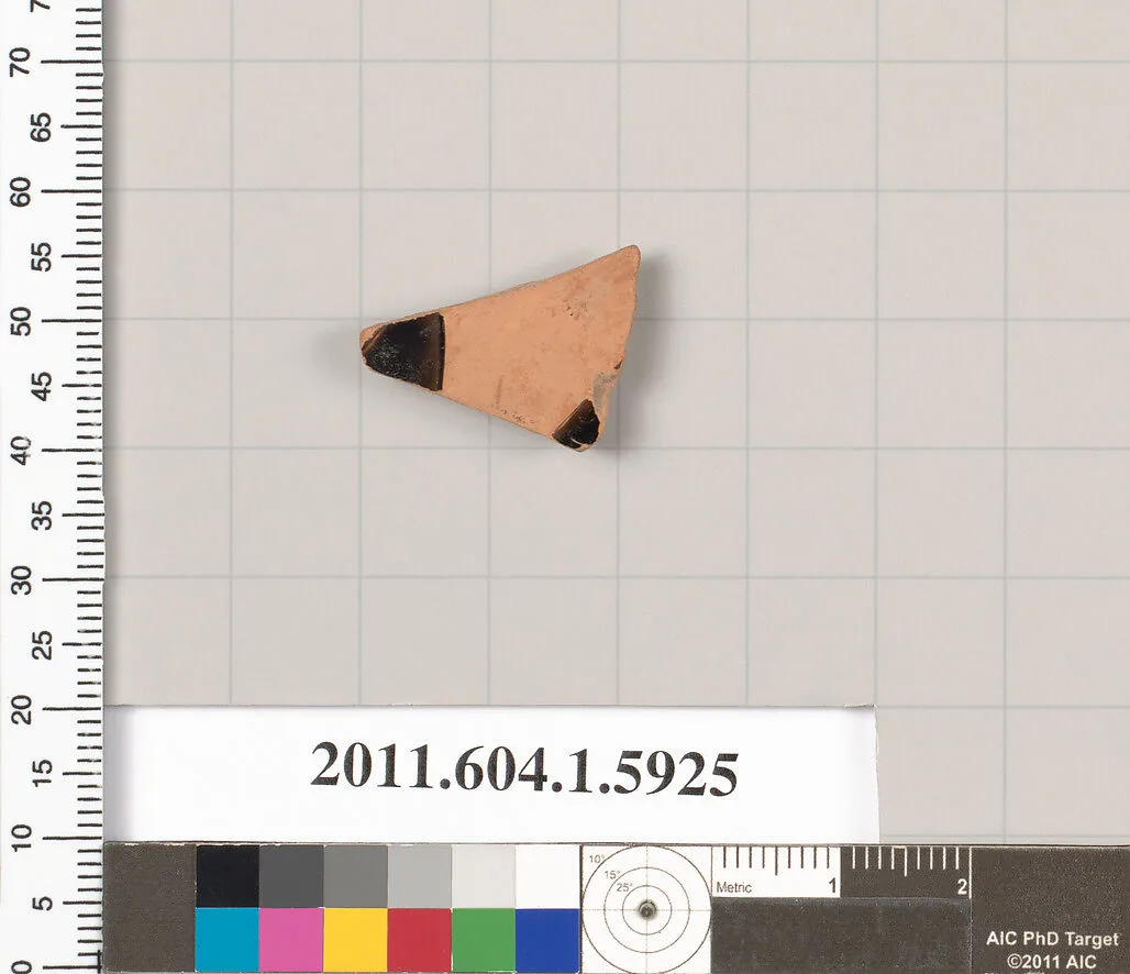 Terracotta fragment of a kylix (drinking cup) — Unknown