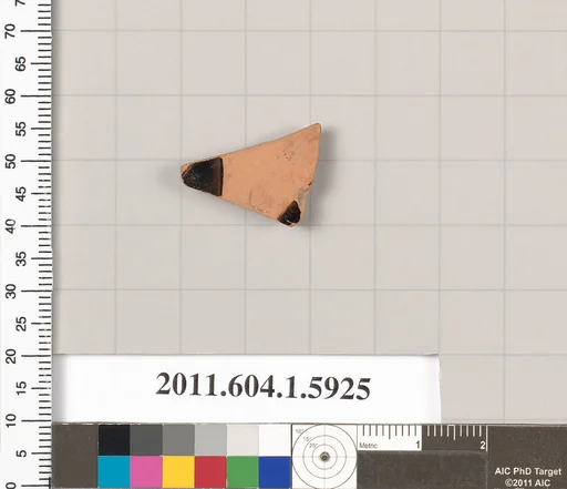 Terracotta fragment of a kylix (drinking cup)
