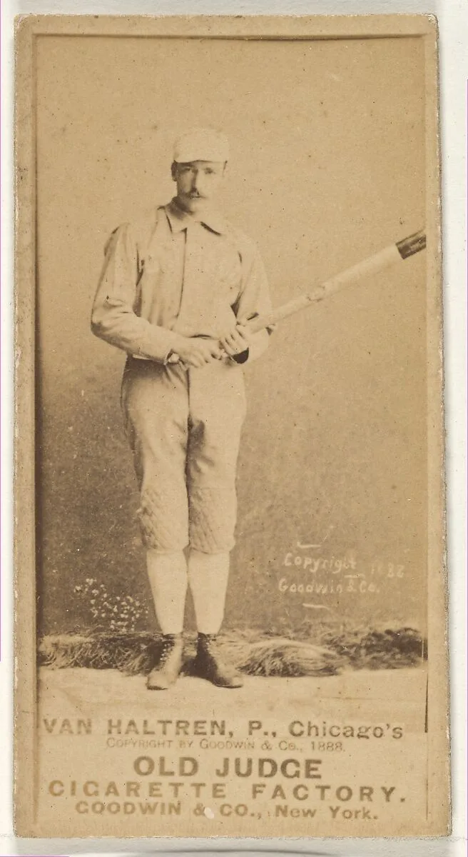 Van Haltren, Pitcher, Chicago, from the Old Judge series (N172) for Old Judge Cigarettes — Goodwin & Company
