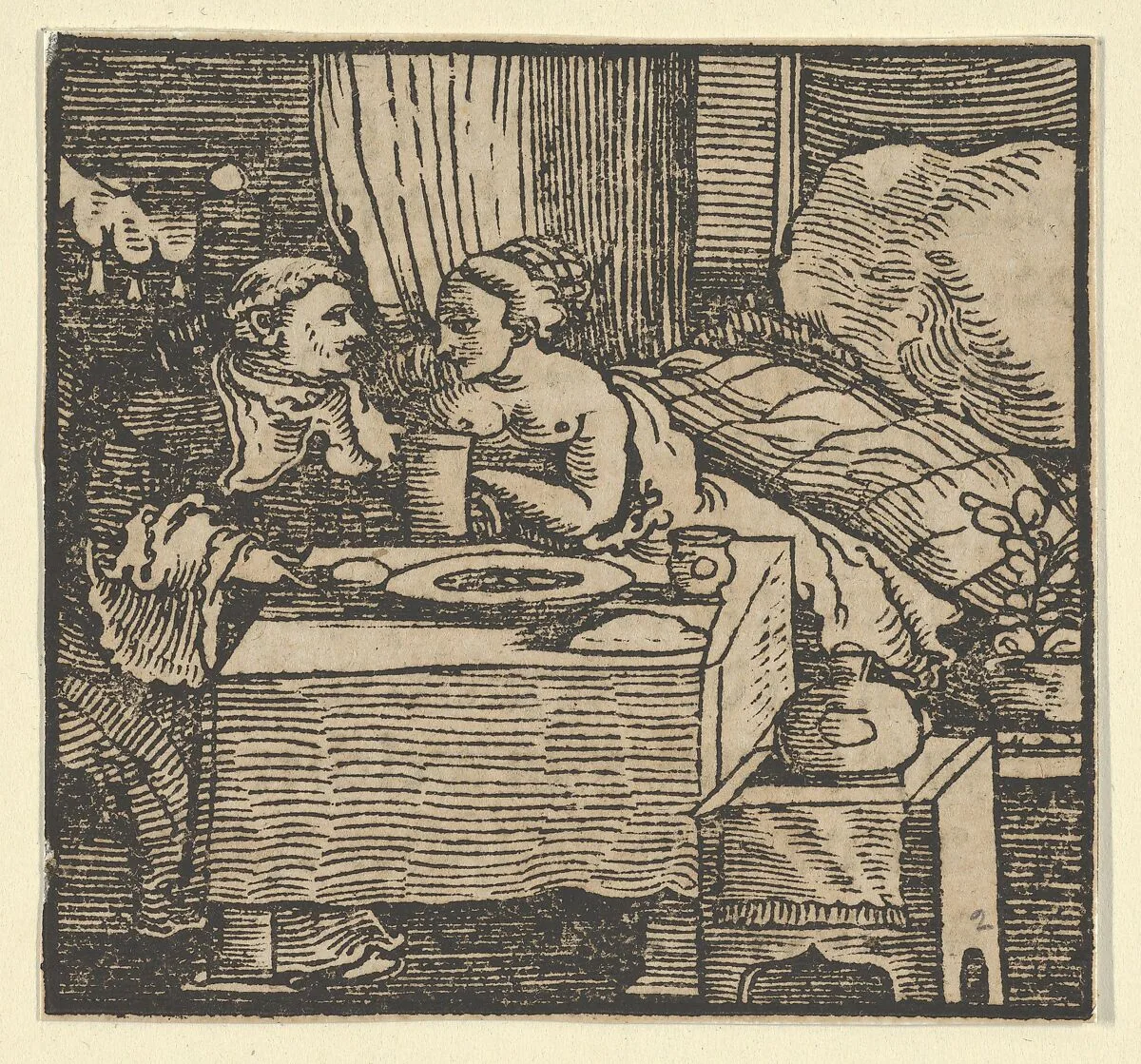 The Nude Girl and the Abbot, from The Decameron — Hans Schäufelein|Giovanni Boccaccio|Heinrich Steiner