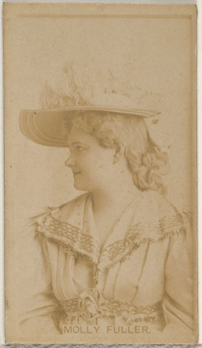 Molly Fuller, from the Actors and Actresses series (N45, Type 8) for Virginia Brights Cigarettes — Allen & Ginter