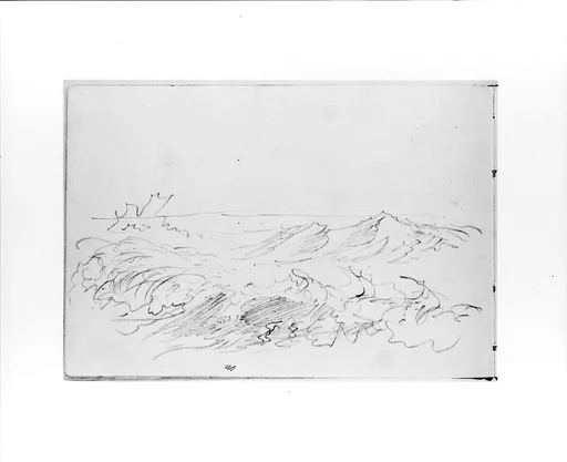 Sketch of Breaking Waves (from Sketchbook VII)