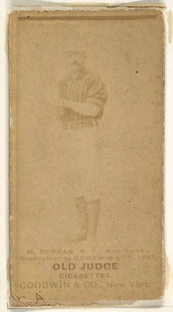 Michael Cornelius Dorgan, Right Field, New York, from the Old Judge series (N172) for Old Judge Cigarettes — Goodwin & Company
