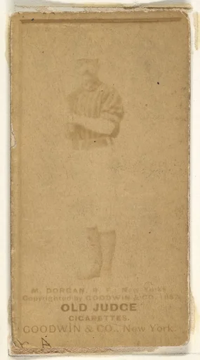 Michael Cornelius Dorgan, Right Field, New York, from the Old Judge series (N172) for Old Judge Cigarettes