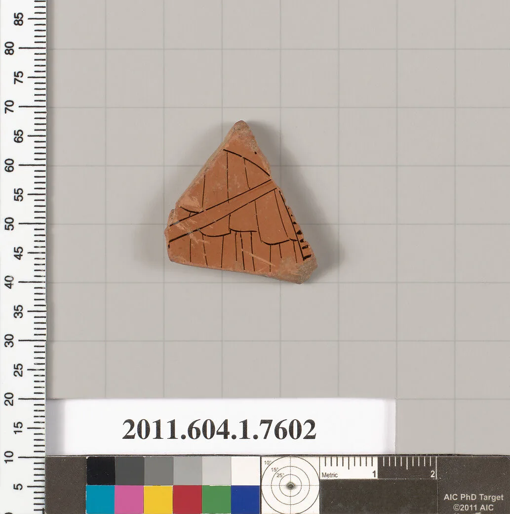 Terracotta fragment of a kylix (drinking cup) — Unknown