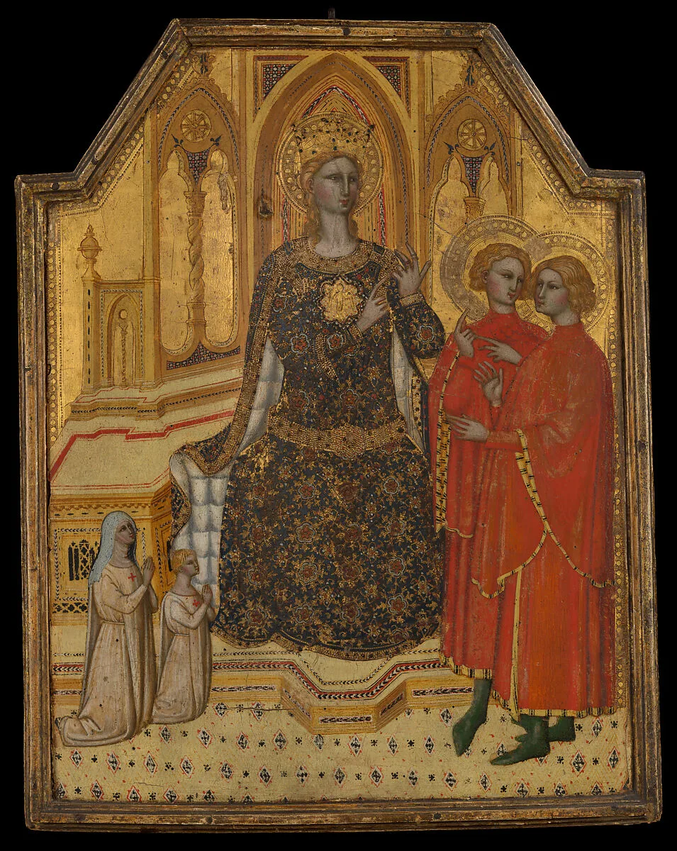 Saint Catherine Disputing and Two Donors — Cenni di Francesco di Ser Cenni