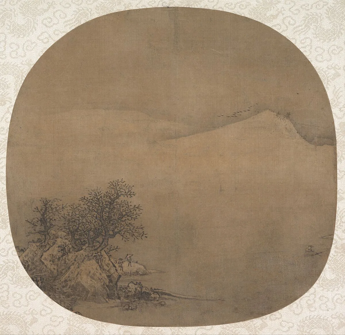 南宋 佚名 雪景待渡圖 團扇|Waiting for the Ferry — Unidentified artist