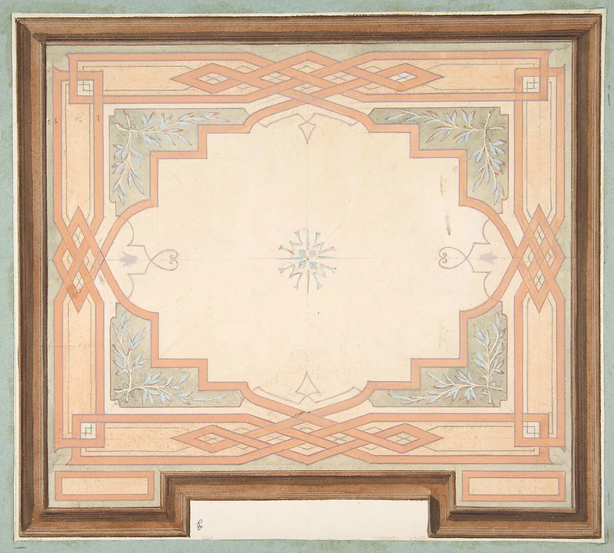 Design for a ceiling — Jules-Edmond-Charles Lachaise|Eugène-Pierre Gourdet