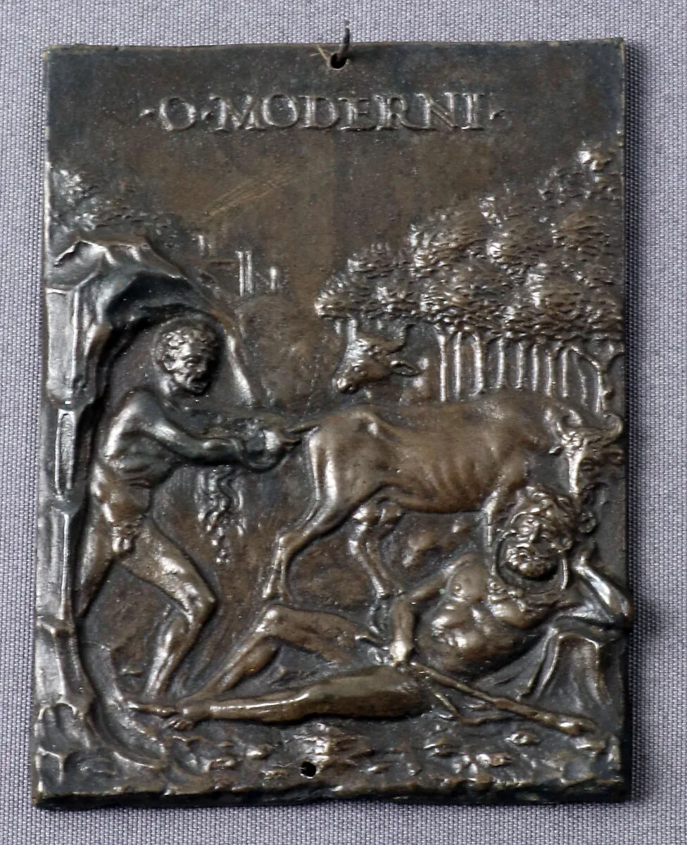 Cacus Stealing the Oxen of Hercules — Moderno (Galeazzo Mondella)