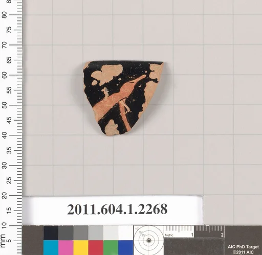 Terracotta rim fragment of a kylix (drinking cup)