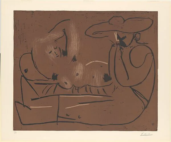 The Aubade with Harmonica Player — Pablo Picasso|Hidalgo Arnéra