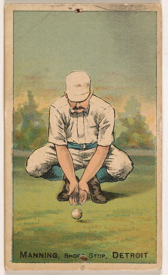 Manning, Shortstop, Detroit, from the Gold Coin series (N284) for Gold Coin Chewing Tobacco — D. Buchner & Co., New York