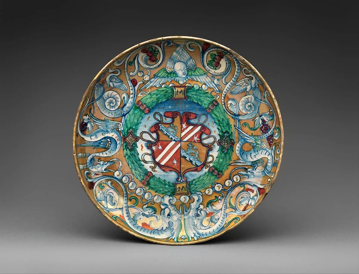 Armorial bowl — Maestro Giorgio Andreoli