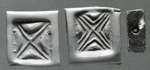 Rectangular plaque seal, engraved on two faces — Unknown