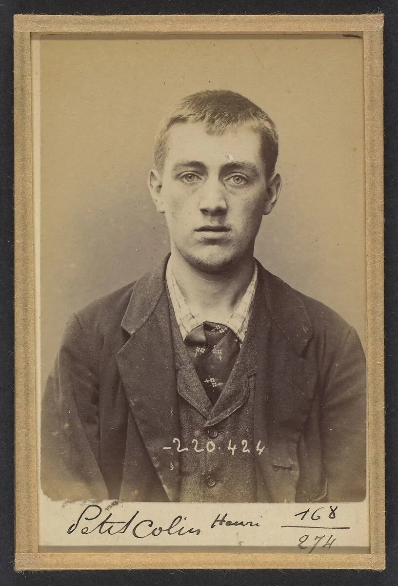 Peticolin. Henri. 23 ans, né le 8/6/71 à Goersdorf (Bas-Rhin). Vernisseur. Anarchiste. 2/7/94. — Alphonse Bertillon