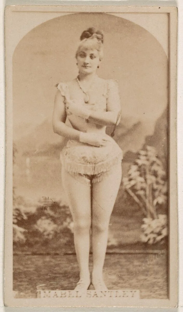 Mabel Santley, from the Actresses series (N245) issued by Kinney Brothers to promote Sweet Caporal Cigarettes — Kinney Brothers Tobacco Company