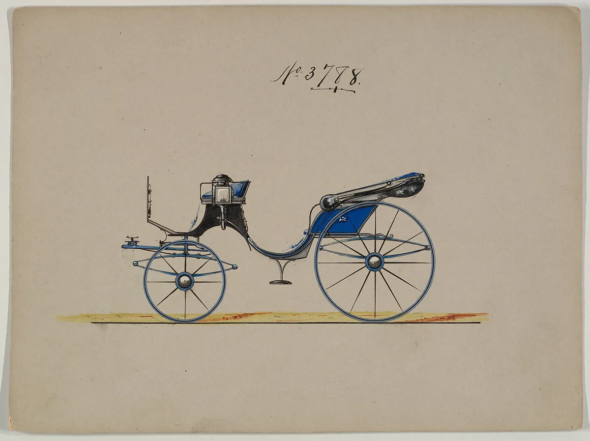 Design for Cabriolet or Victoria, no. 3788 — Brewster & Co.