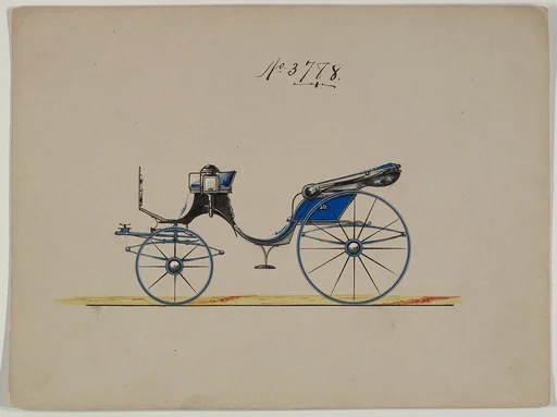 Design for Cabriolet or Victoria, no. 3788