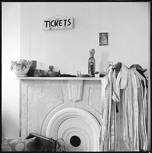 [84 Interior Views of Melinda Blauvelt's Apartment, New Haven, Portraits of Melinda Blauvelt, Exterior Views of Houses, Liquor Store Sign]