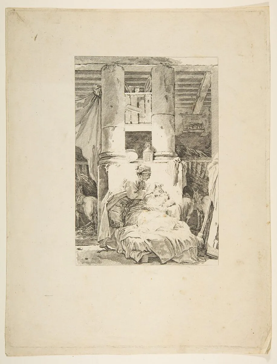 Le Muletier, from "Contes et nouvelles en vers par Jean de La Fontaine. A Paris, de l'imprimerie de P. Didot, l'an III de la République, 1795" — Jean de La Fontaine|Jean Honoré Fragonard|Pierre Didot l'ainé