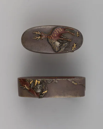 Sword-Hilt Collar and Pommel (Fuchigashira)