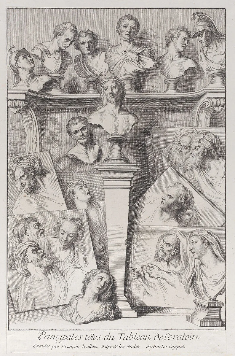 Heads after the Ecce Homo — François Joullain|Charles Antoine Coypel