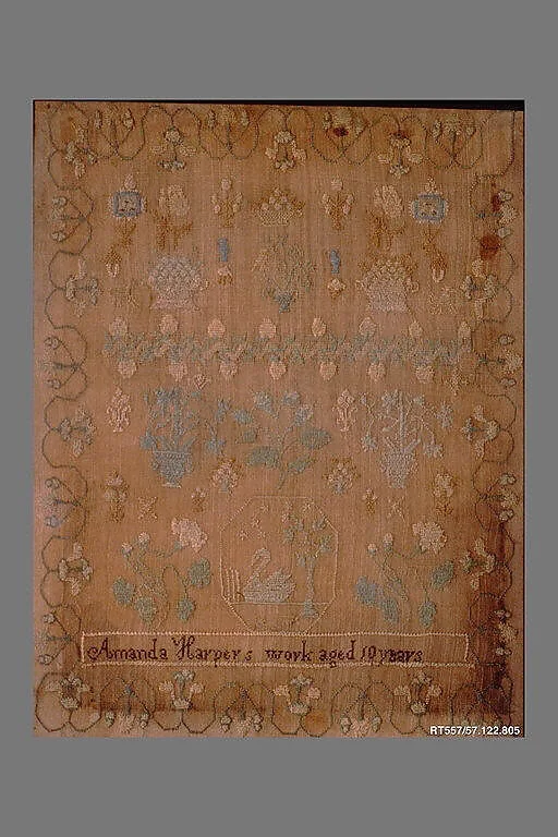 Embroidered sampler — Amanda Harper