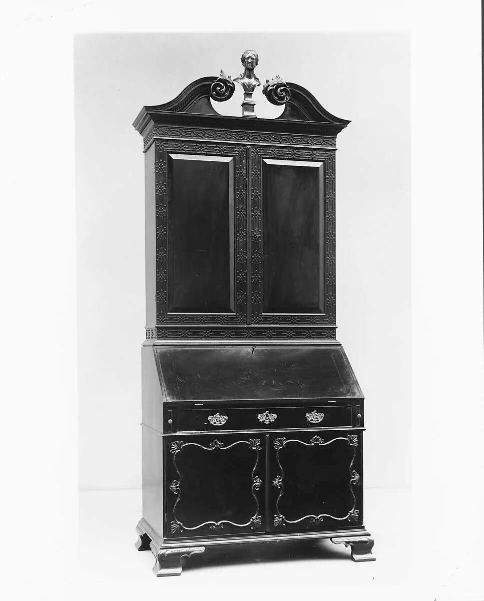 Desk and bookcase — Unknown