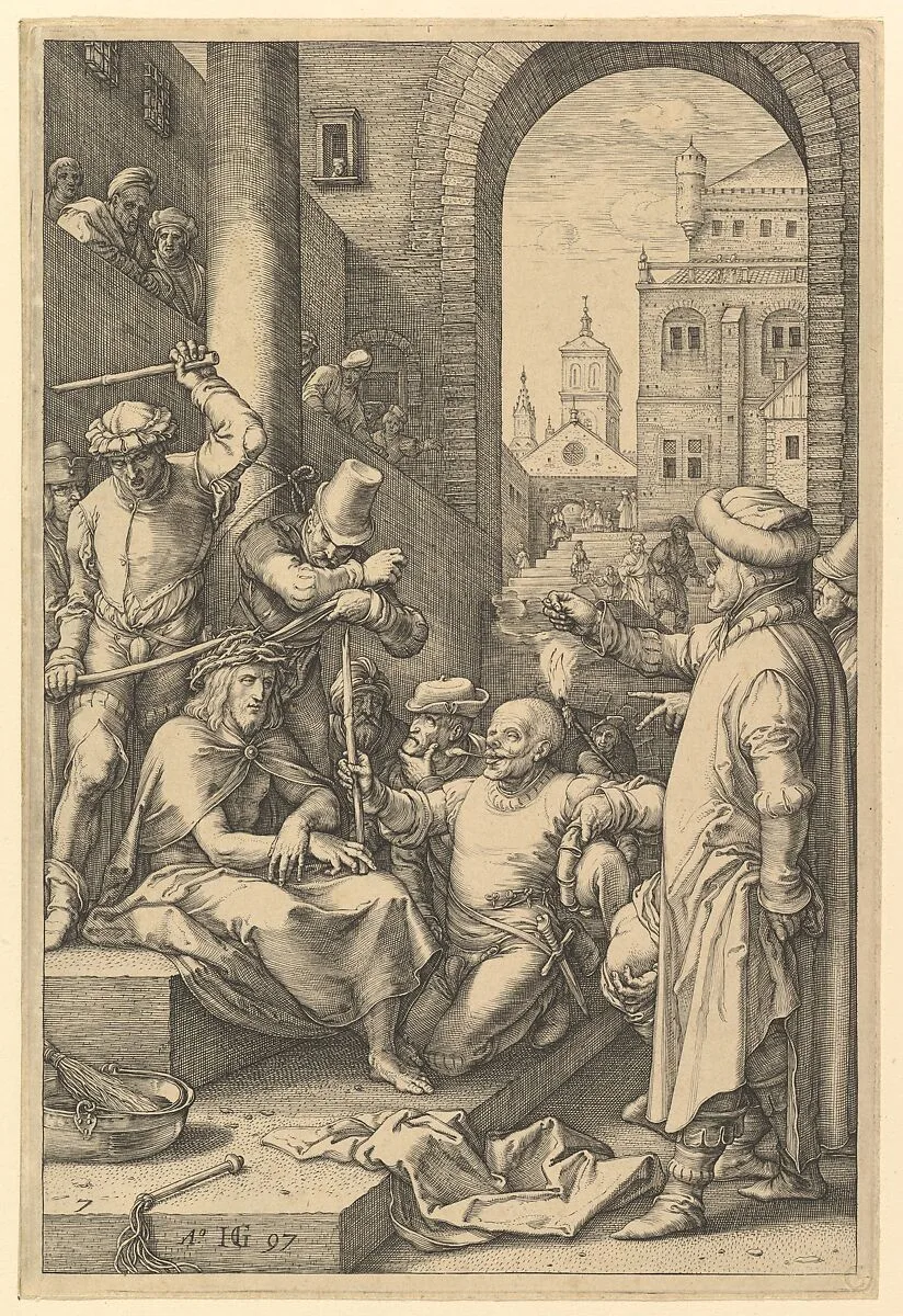 The Crowning with Thorns, from "The Passion of Christ" — Hendrick Goltzius