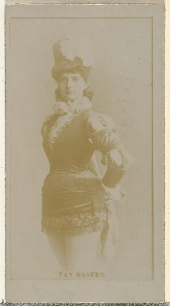 Miss Van Oasten, from the Actors and Actresses series (N145-8) issued by Duke Sons & Co. to promote Duke Cigarettes — W. Duke, Sons & Co.|American Tobacco Company