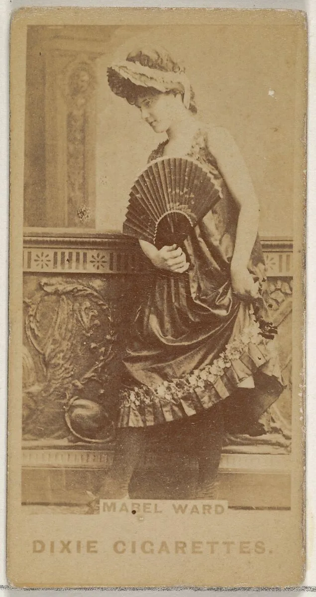Mabel Ward, from the Actors and Actresses series (N45, Type 7) for Dixie Cigarettes — Allen & Ginter