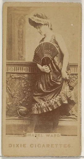 Mabel Ward, from the Actors and Actresses series (N45, Type 7) for Dixie Cigarettes