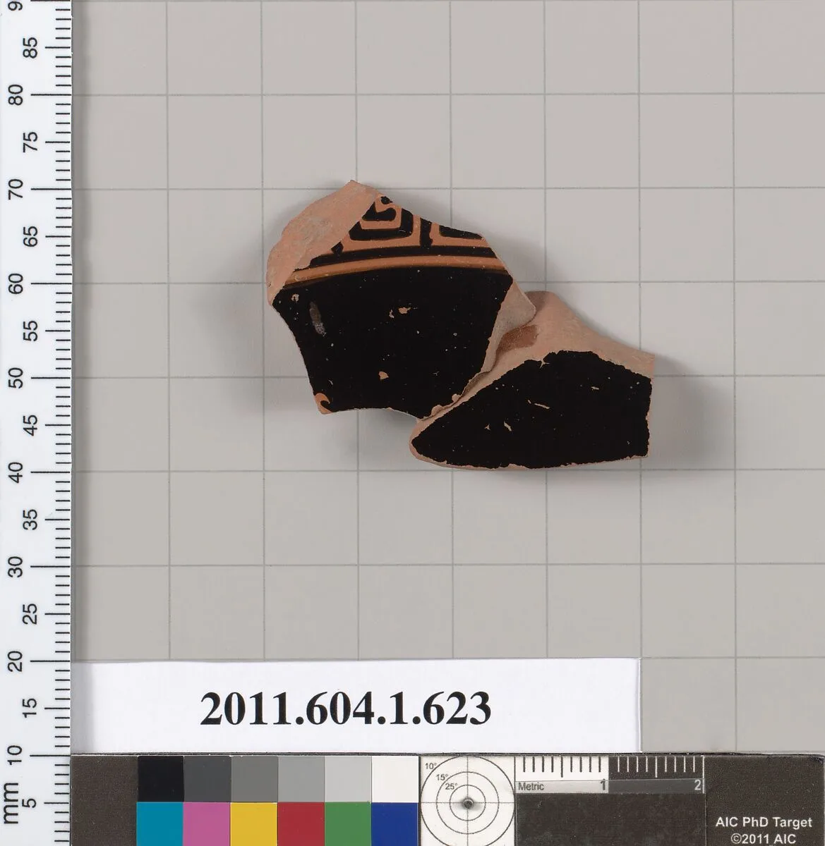 Terracotta fragment of a kylix (drinking cup) — Unknown