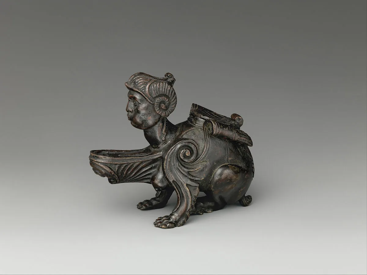 Oil Lamp in the Form of a Sphinx — Andrea Briosco, called Riccio