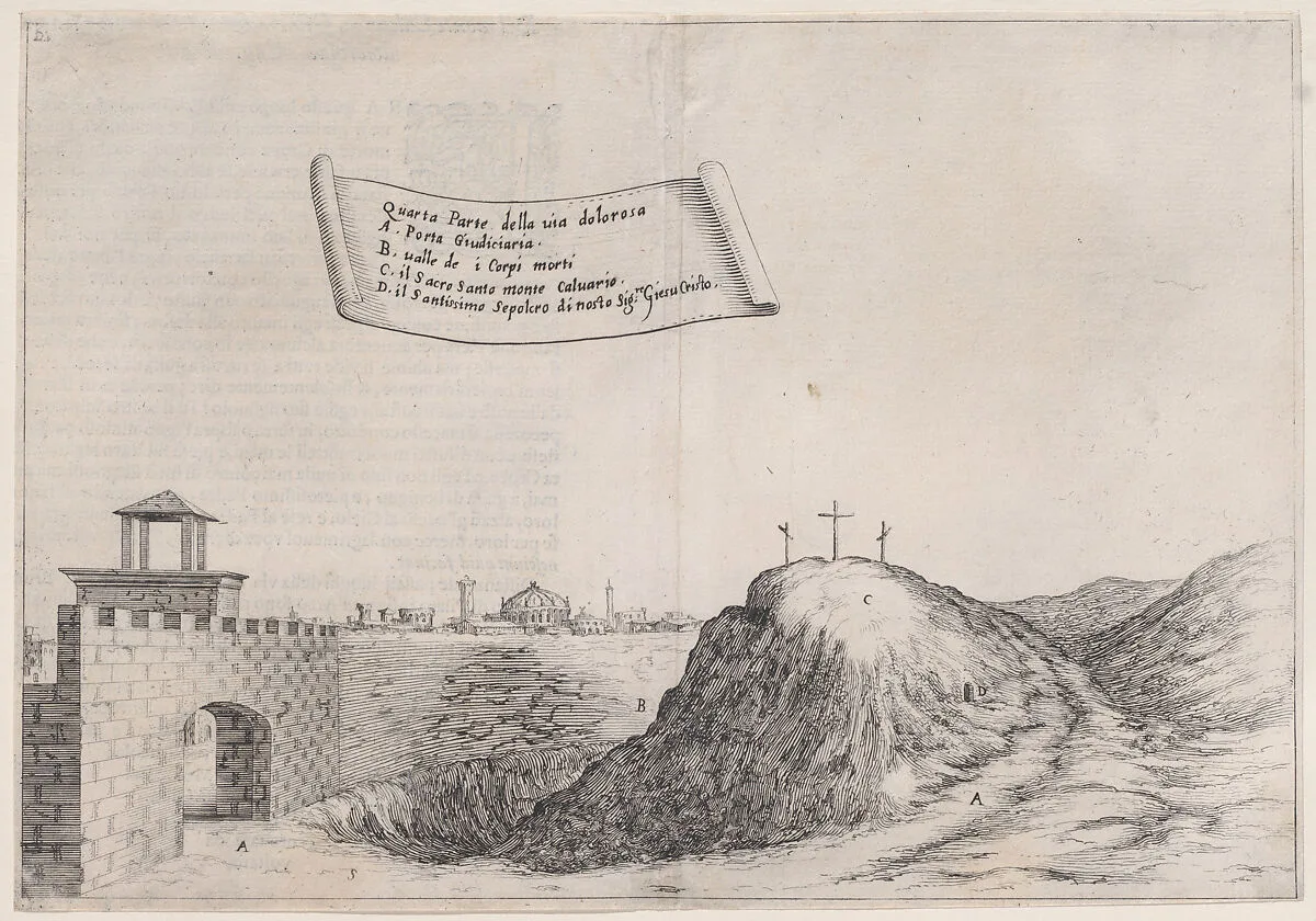 17th Plate, from Trattato delle Piante & Immagini de Sacri Edifizi di Terra Santa (Treatise of the Plans & Images of the Sacred Buildings of the Holy Land) — Jacques Callot|Bernardino Amico|Pietro Cecconcelli