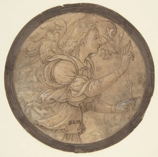 The Angel of the Annunciation (Cartoon for an Embroidery)
