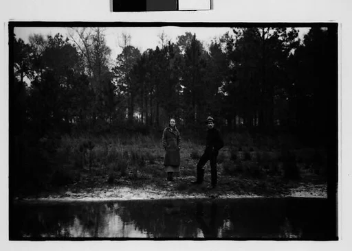 [Two 35mm Film Frames: Christine Fairchild and Paul Ninas, Louisiana or Mississippi]