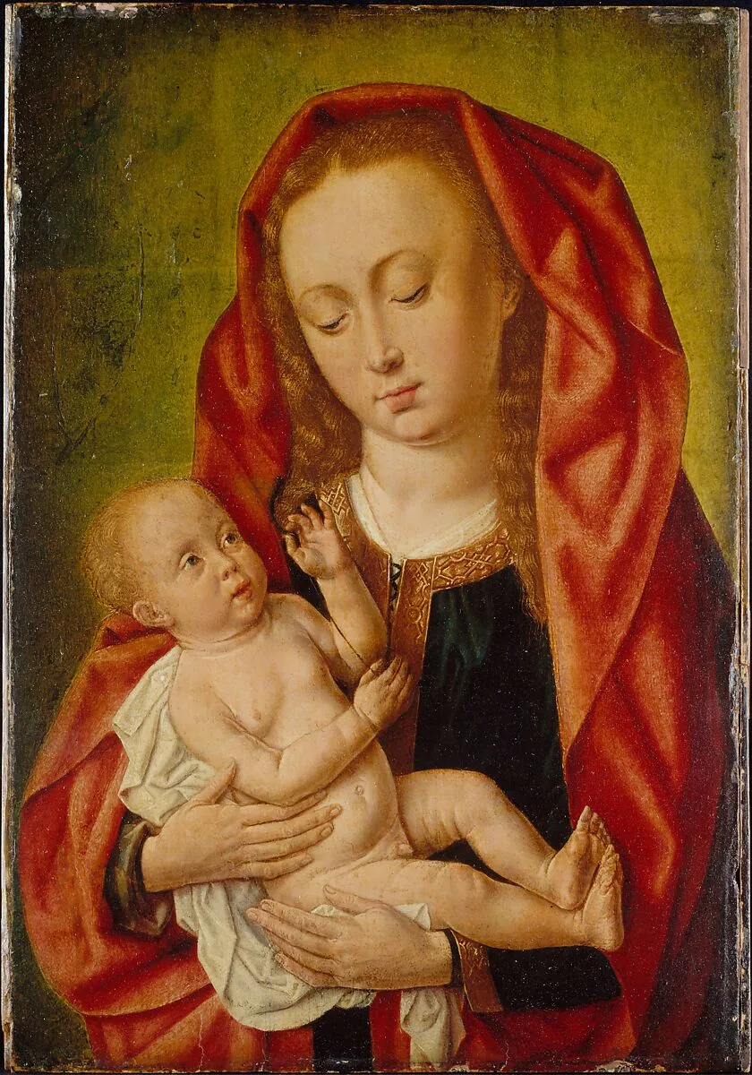 Virgin and Child with a Dragonfly — Master of Saint Giles