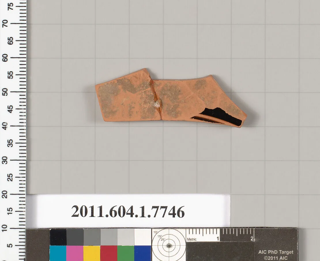 Terracotta fragment of a kylix (drinking cup) — Unknown