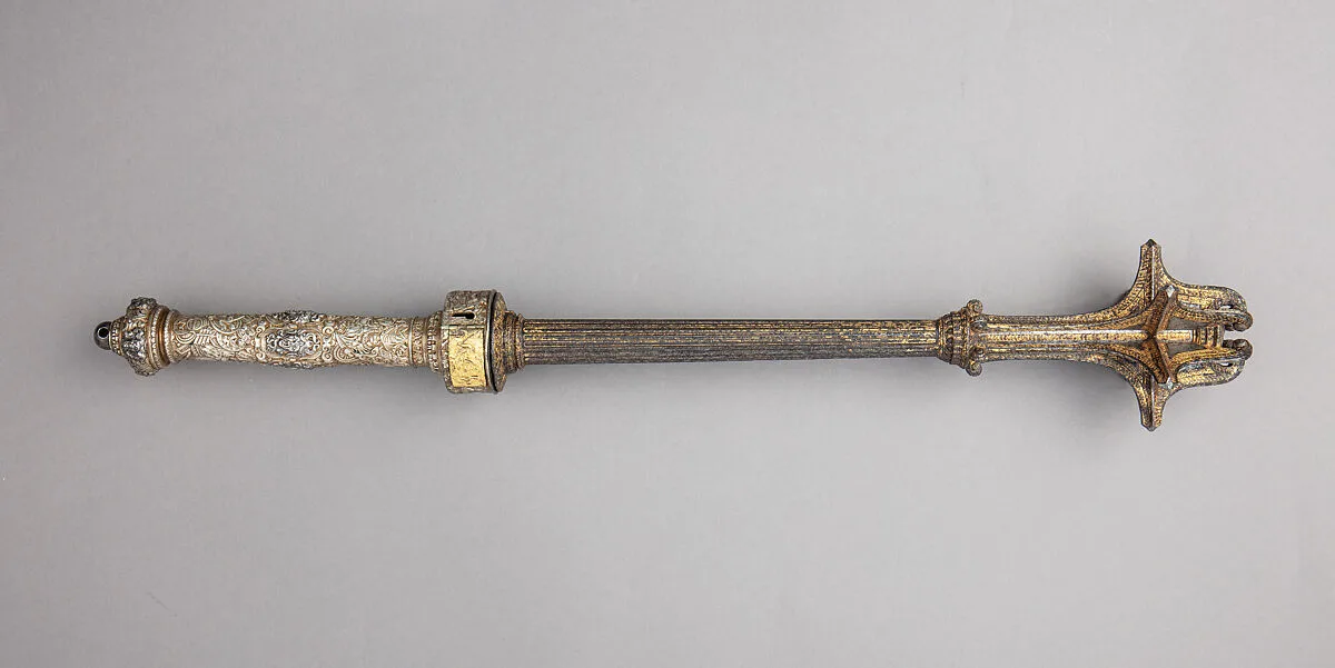 Mace with Wheellock Pistol — Unknown