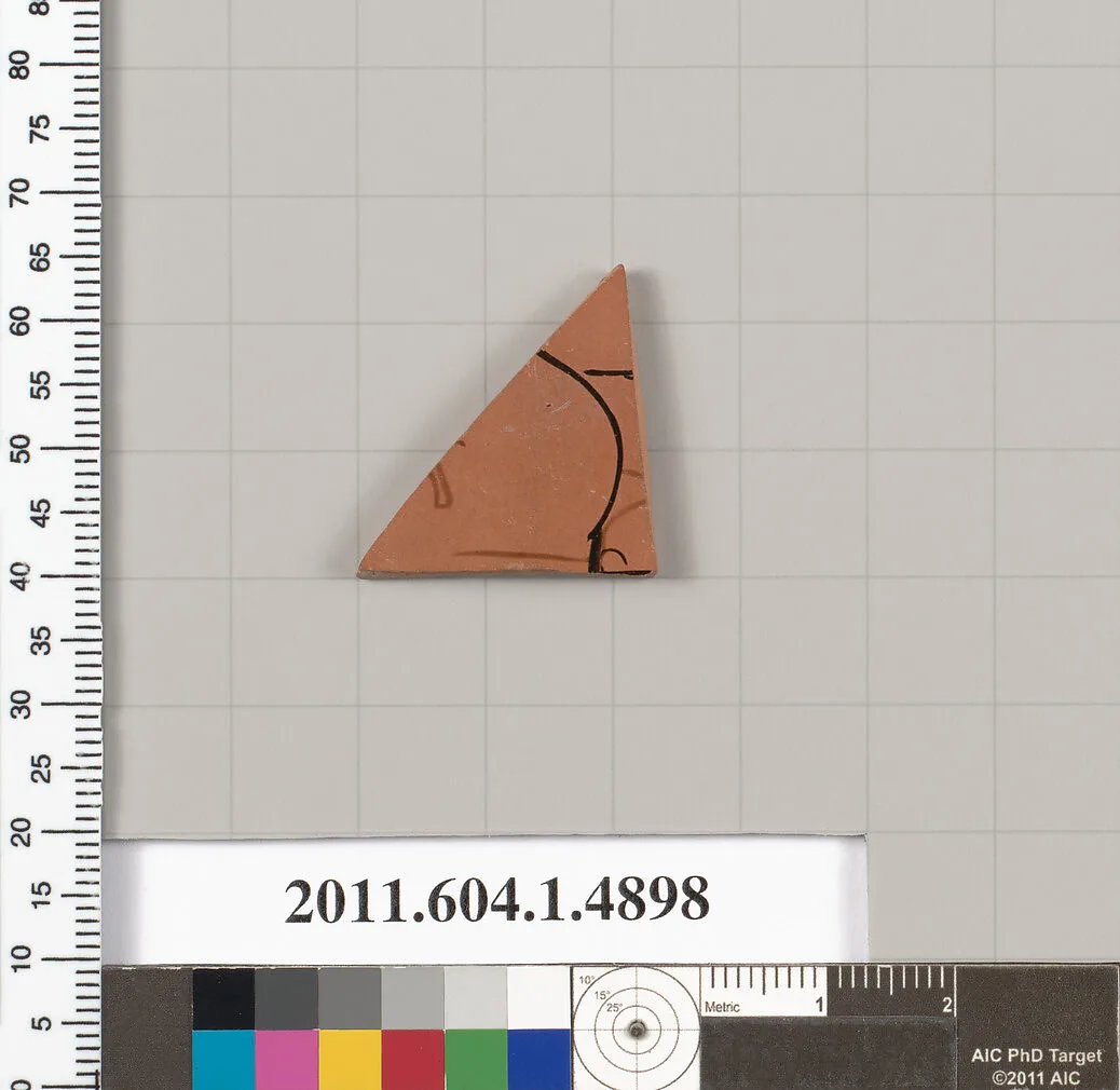 Terracotta fragment of a kylix (drinking cup) — Unknown