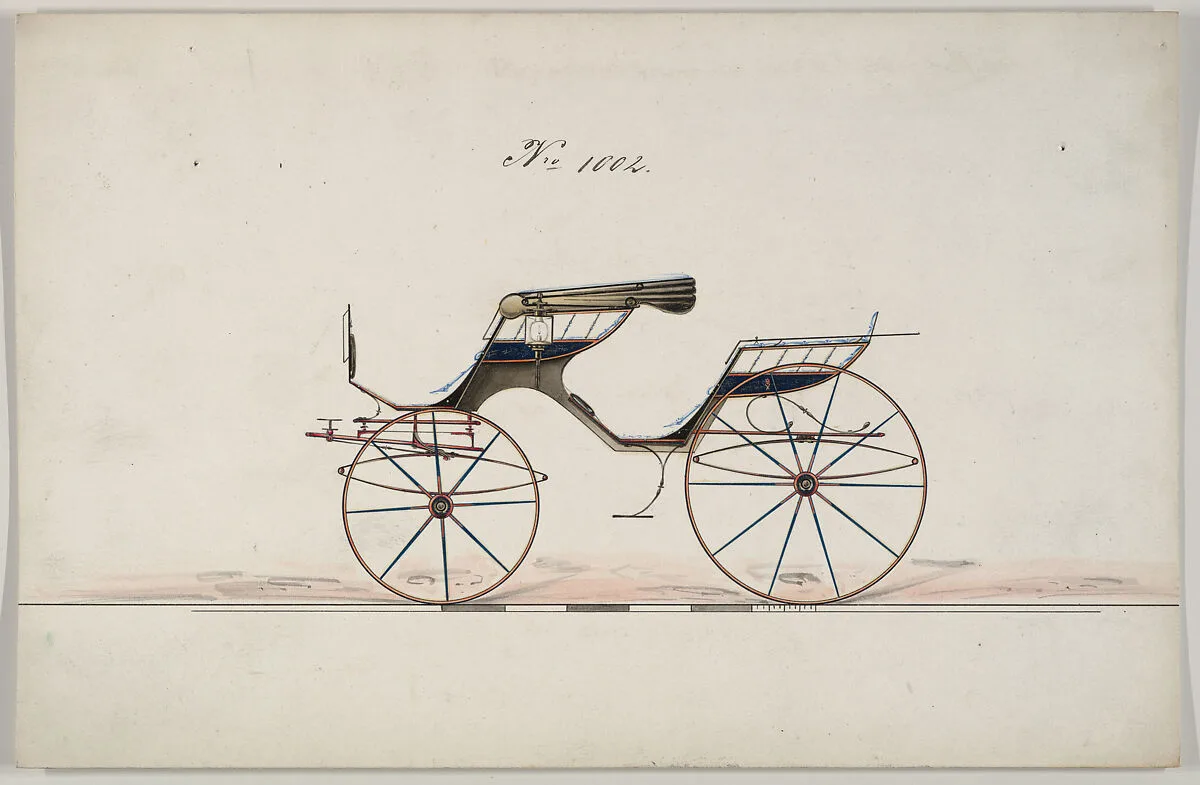 Design for Phaeton, no. 1002 — Brewster & Co.