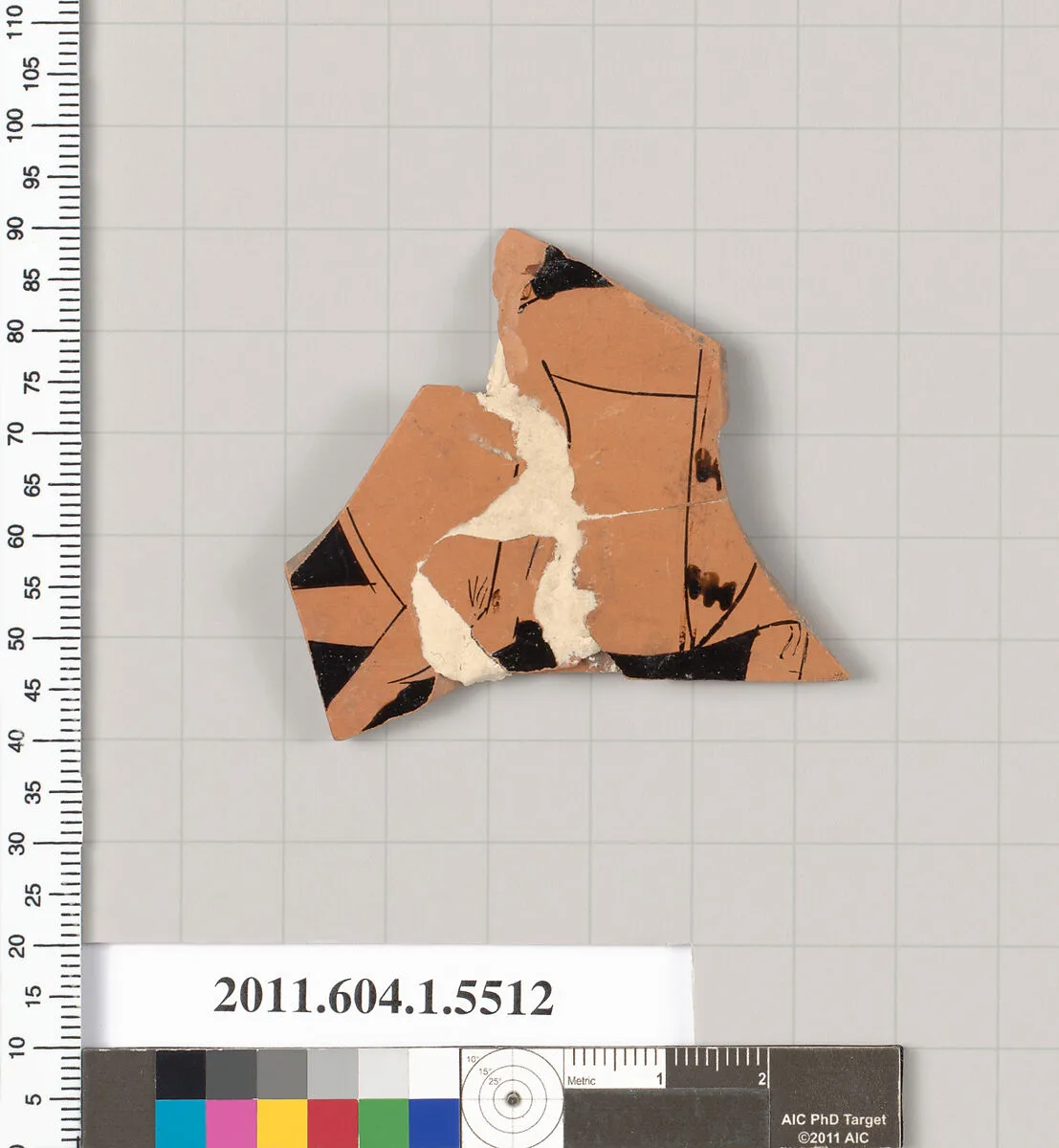 Terracotta fragment of a kylix (drinking cup) — Unknown