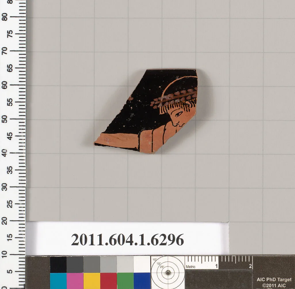 Terracotta rim fragment of a kylix (drinking cup) — Unknown